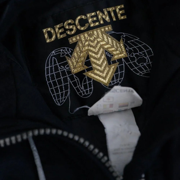 Vintage Descente Black & White Zip Up Winter /  Snowmobile Jacket Size 6 - Picture 13 of 16